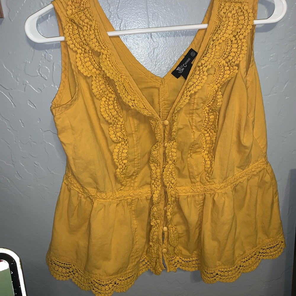 Yellow fancy shirt